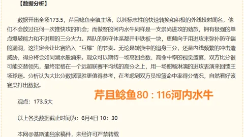 深度解析独家赛事分析：比分与胜负预测